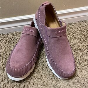 Manitobah | Boreal | Purple | Casual | Suede Moccasin | Slip-on |Shoes |Size 40